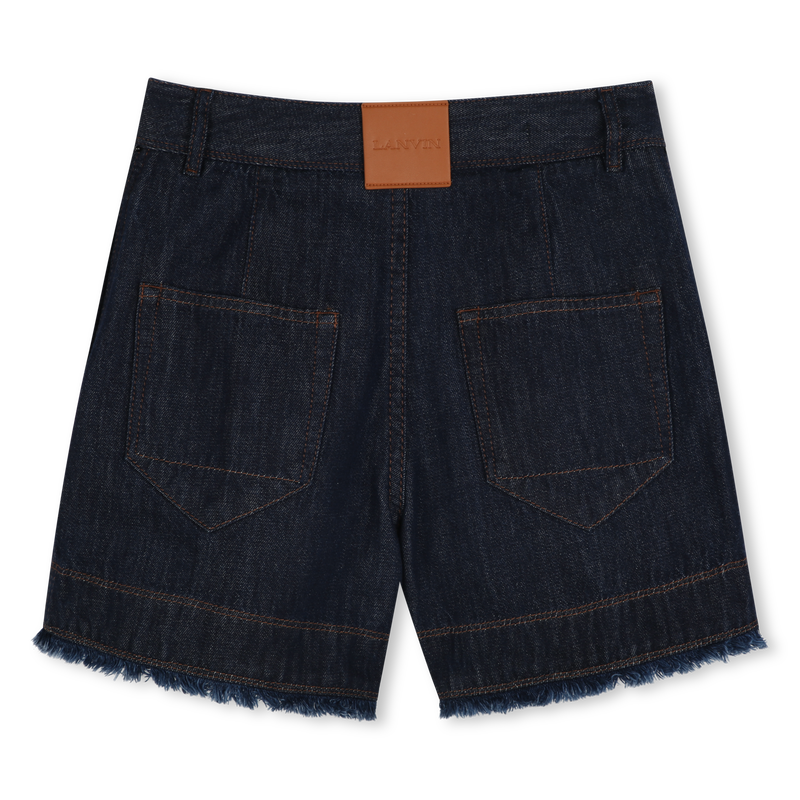 Jeans-Shorts mit Logo LANVIN 
                    MÄDCHEN
