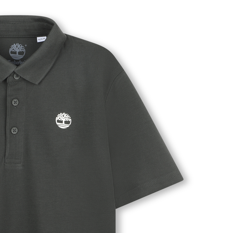 Einfarbiges Poloshirt mit Logo TIMBERLAND 
                    JUNGE