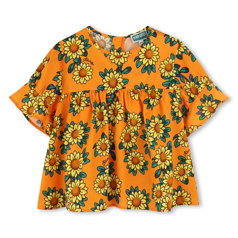 Bluse aus Baumwollsatin KENZO KIDS 
                    MÄDCHEN