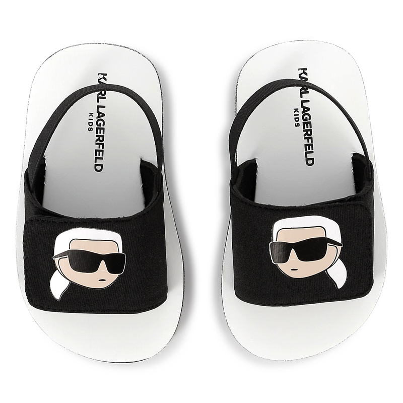 Leichte Sandalen mit Klett KARL LAGERFELD KIDS 
                    UNISEX