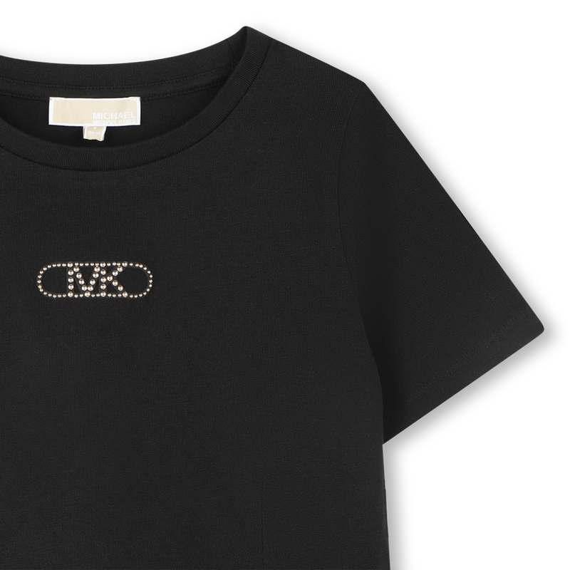 Kurzärmliges Baumwoll-T-Shirt MICHAEL KORS 
                    MÄDCHEN