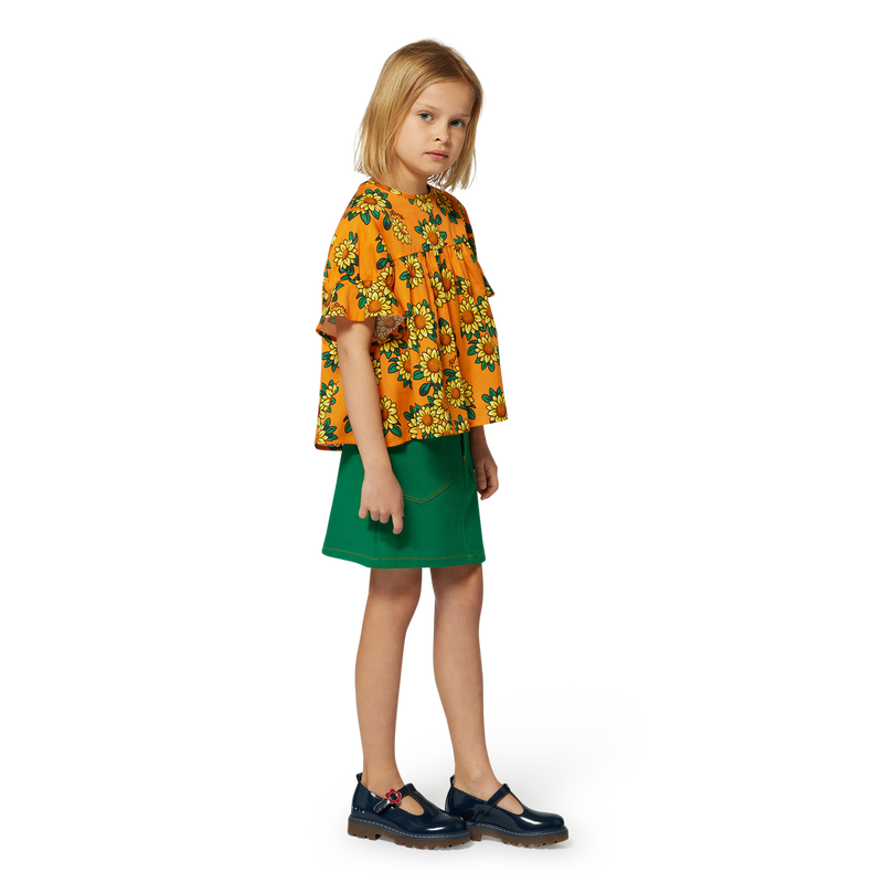 Bluse aus Baumwollsatin KENZO KIDS 
                    MÄDCHEN