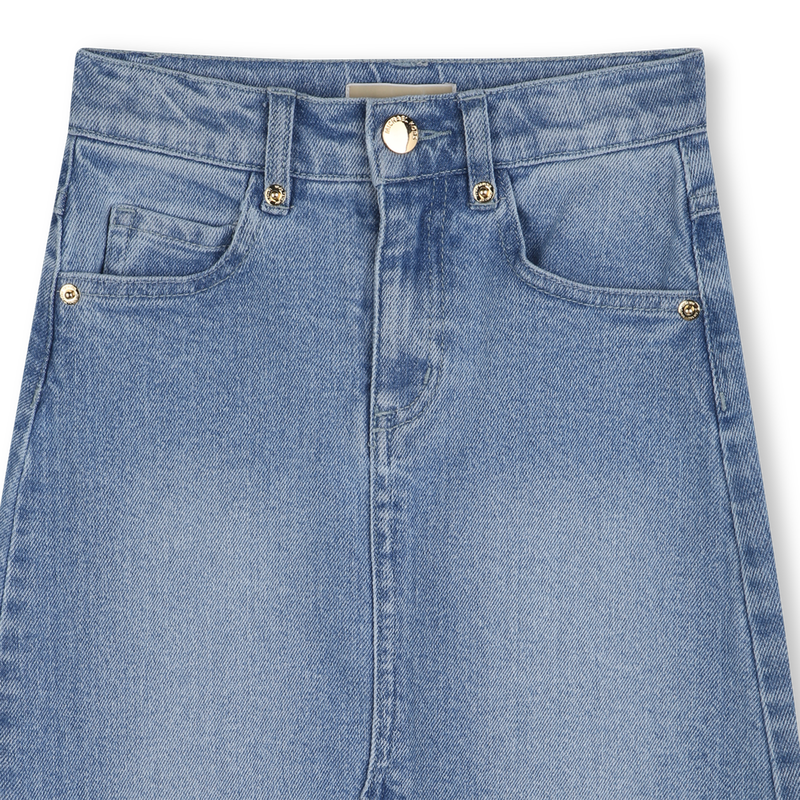 Halblanger Jeansrock MICHAEL KORS 
                    MÄDCHEN