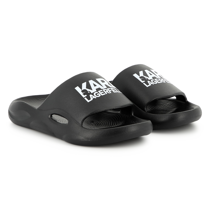 Badeschuhe mit Logo KARL LAGERFELD KIDS 
                    JUNGE