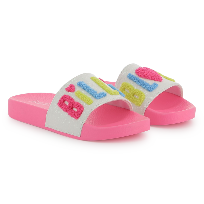 Pantolette mit Molton-Logo BILLIEBLUSH 
                    MÄDCHEN