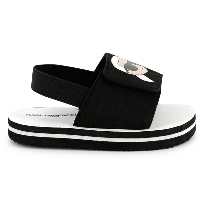 Leichte Sandalen mit Klett KARL LAGERFELD KIDS 
                    UNISEX