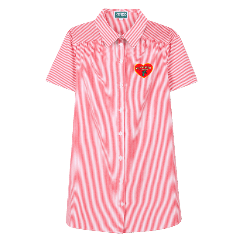 Gestreiftes Hemdkleid KENZO KIDS 
                    MÄDCHEN