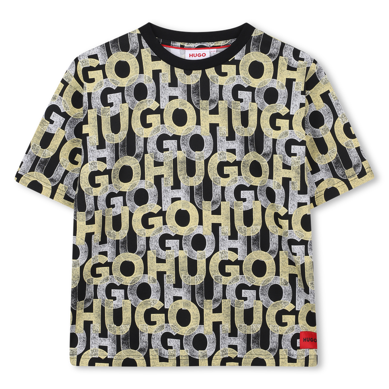 Gemustertes T-Shirt HUGO 
                    JUNGE