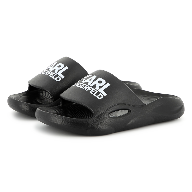 Badeschuhe mit Logo KARL LAGERFELD KIDS 
                    JUNGE