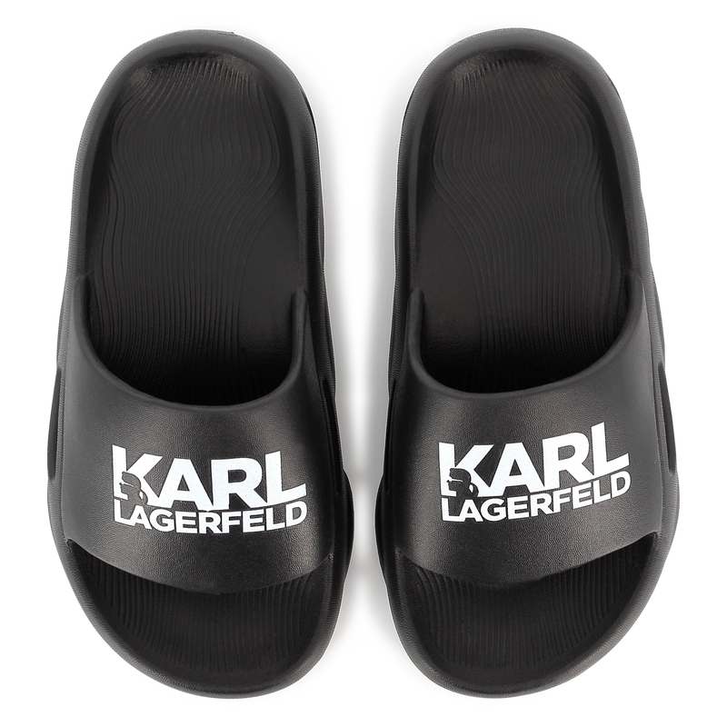 Badeschuhe mit Logo KARL LAGERFELD KIDS 
                    JUNGE