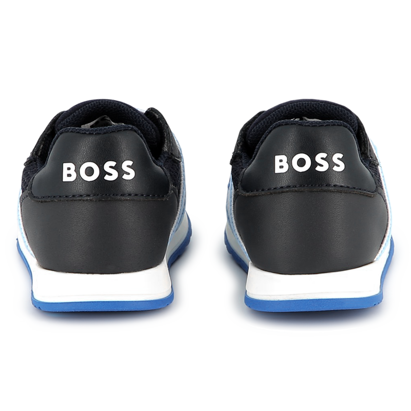 Ledersneaker mit Mesh BOSS 
                    JUNGE