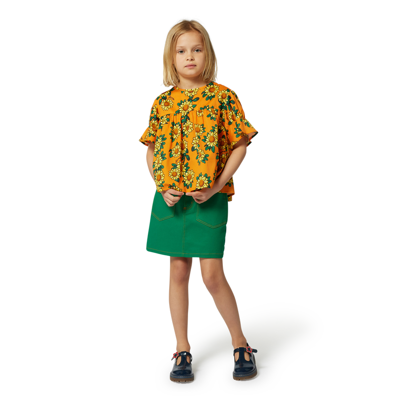 Bluse aus Baumwollsatin KENZO KIDS 
                    MÄDCHEN