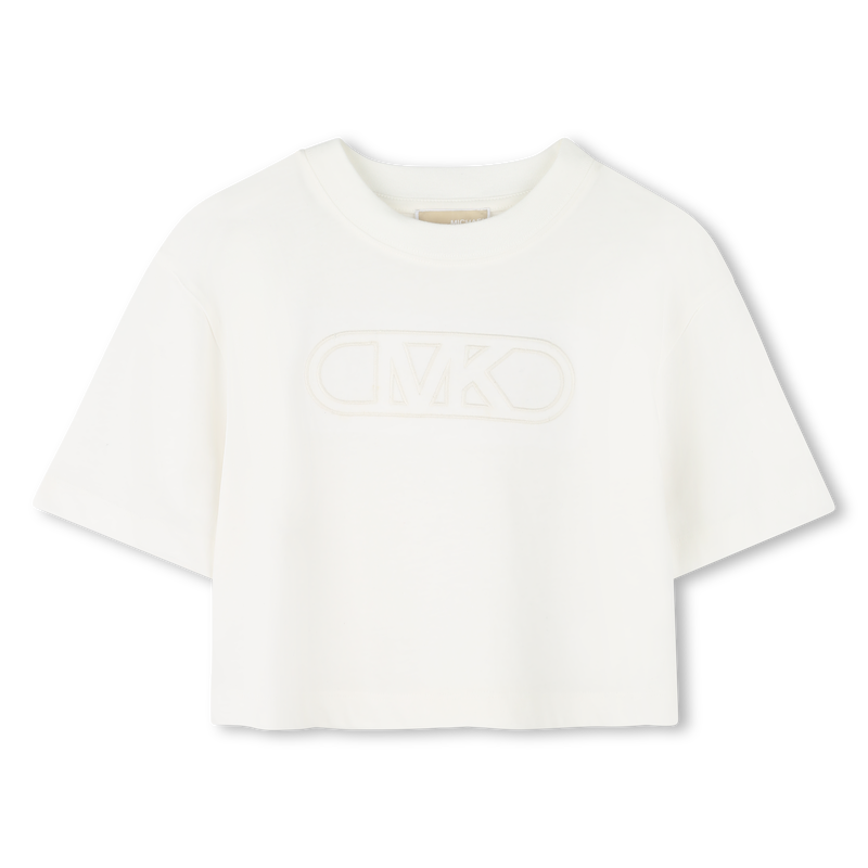 Baumwoll-T-Shirt mit Stickerei MICHAEL KORS 
                    MÄDCHEN